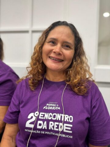 Participante do GT Mulheres, parte da Rede Conexão Povos da Floresta Participante do GT Mulheres, parte da Rede Conexão Povos da Floresta