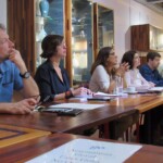 Fotógrafo e consultor especialista em meio ambiente Roberto Vámos, a atriz Maria Paula Fidalgo, a diretora-executiva da Gota Maria Paula Fernandes, nossa advogada Érika Bechara e o secretário-executivo do Observatório do Clima Carlos Rittl.