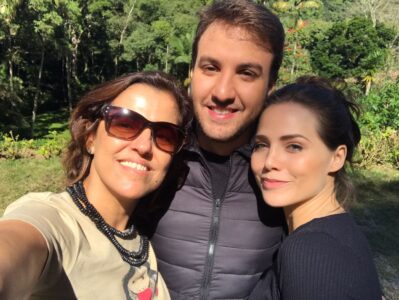 Maria Paula Fernandes, Bruno Marques e Letícia Colin.