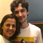 Maria Paula Fernandes e o ator Gabriel Leone