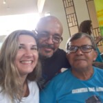 Padre Edilberto Sena e Guilherme, do grupo Fase Seminário de Articulação das Bacias do Tapajós