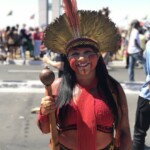 Célia Xakriabá na Primeira Marcha das Mulheres Indígenas