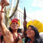 Estalin Tzama Tigre Tzamarenda e Sonia Guajajara