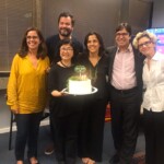 Cristiane Costa, Miguel Pinto Guimarães, Maria Paula Fernandes, Sergio Chermont e Mariana Roquette Pinto comemoram com Marcia Hirota.