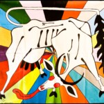 Maldita e desejada, obra de Jaider Esbell de 2012. Foto: Marcio_Lavor.