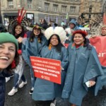 Maria Paula Fernandes (em primeiro plano), com Juma, Sonia Guajajara e Ana Patté, entre outros