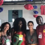 Letícia Leita (ISA), Selma Dealdina (Conaq), Maria Paula Fernandes (Gota), Ronaldo (Conaq)