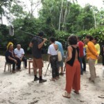 Participamos da gravação de entrevista do líder caiapó Raoni Metuktire.